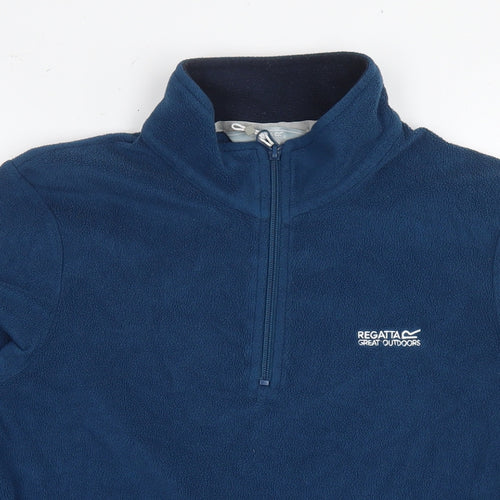 Regatta Womens Blue Polyester Pullover Sweatshirt Size 14 Pullover