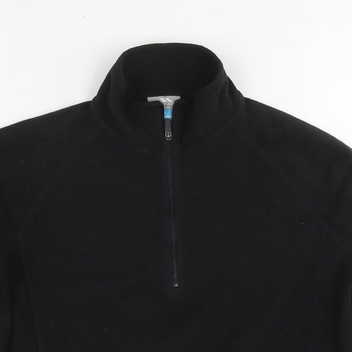 Trespass Womens Black Polyester Pullover Sweatshirt Size 12 Pullover