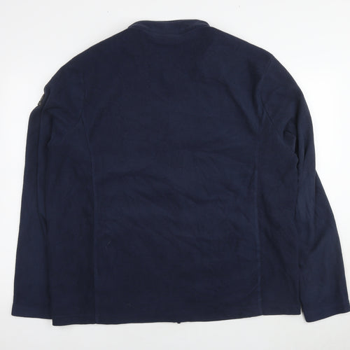 TOG24 Mens Blue Polyester Full Zip Hoodie Size 2XL
