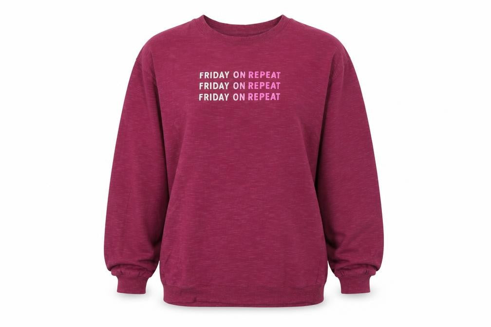 Front view of Gap Women's Red Pullover Sweatshirt, size L