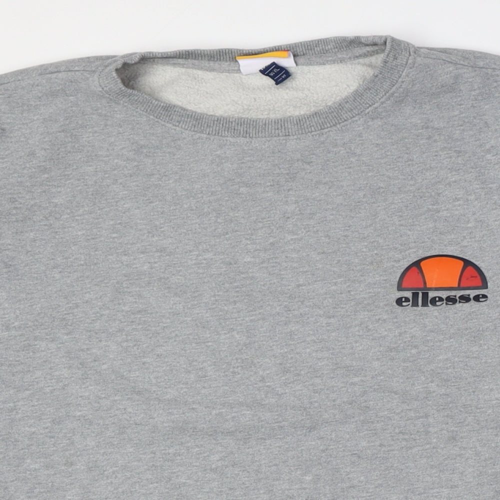 Ellesse Men's Grey Pullover Sweatshirt Size L