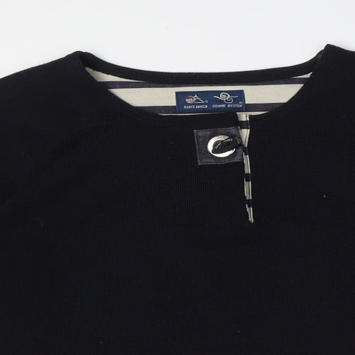 Saint James Women's Black Henley Sweater Size 10