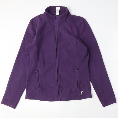 Quechua Women's Purple Full Zip Fleece Hoodie - M