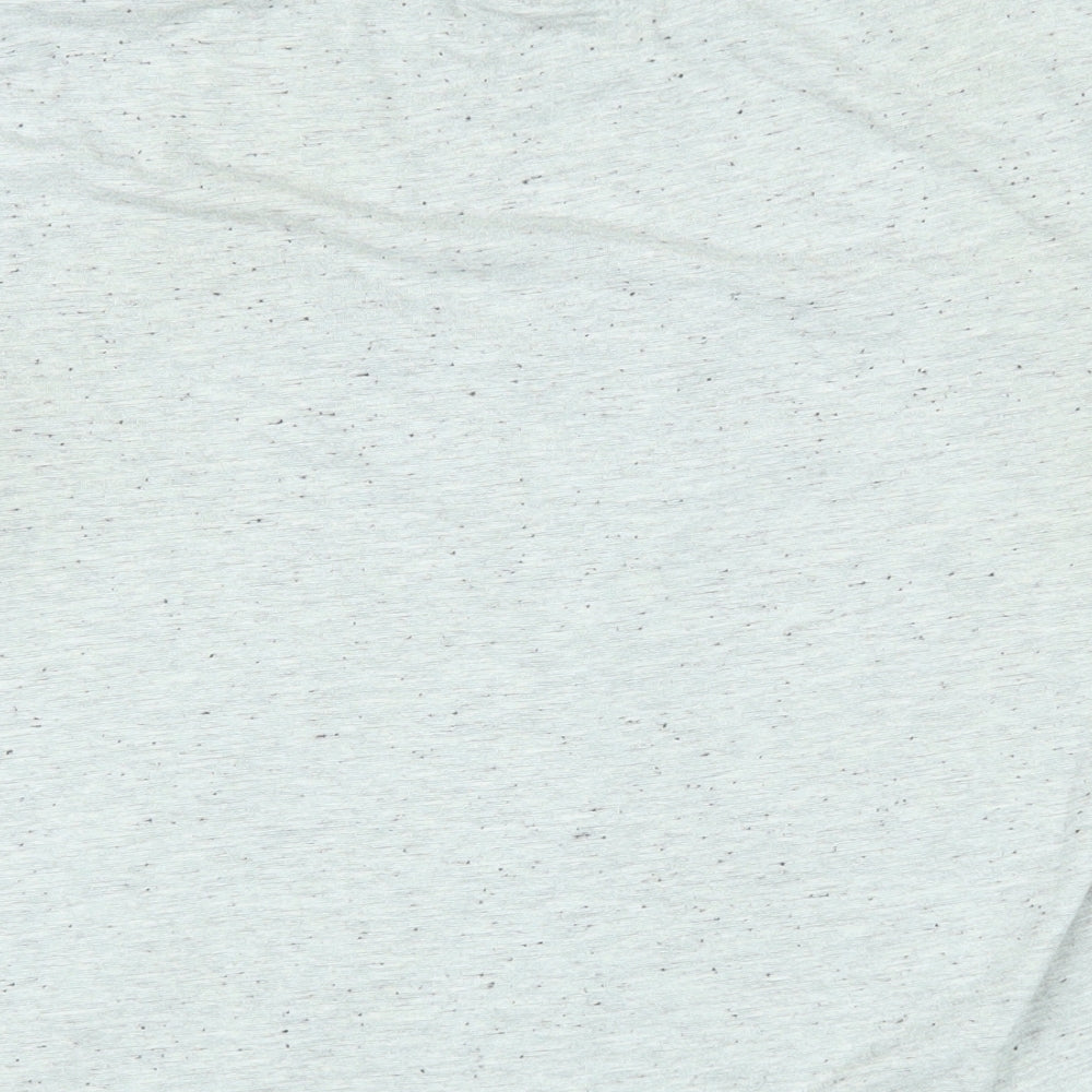 Mickey Mouse Womens Grey Cotton Basic T-Shirt Size L Round Neck