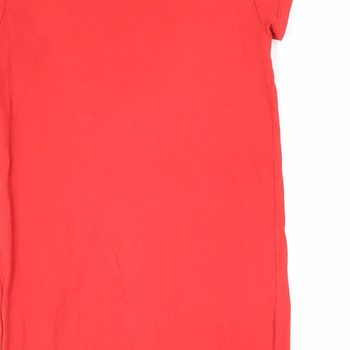 Karl Lagerfeld Girls Red Solid 100% Cotton Top Nightshirt Size 8 Years Pullover - Karl Lagerfeld