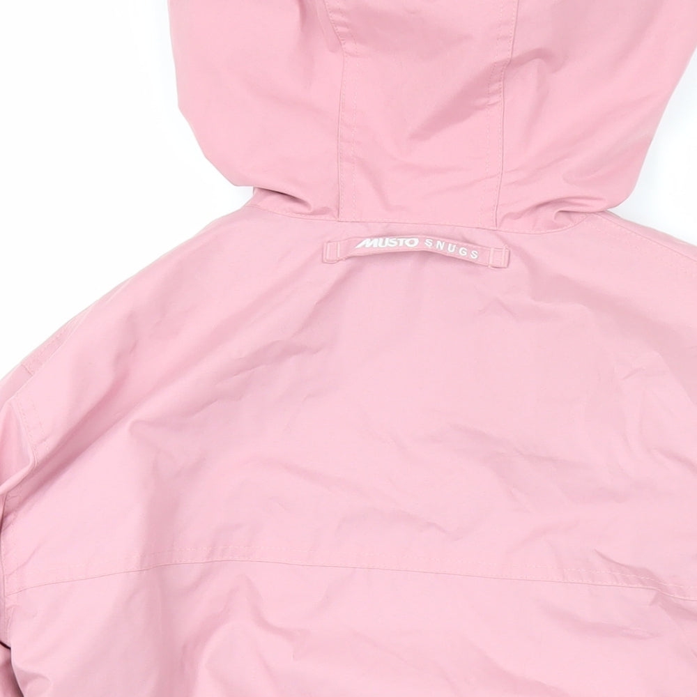 MUSTO Womens Pink Jacket Coat Size 10 Zip