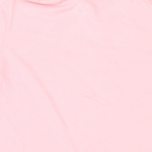 Addidas Womens Pink Cotton Basic Polo Size L Collared