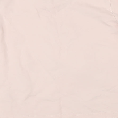 Mini Boden Girls Pink 100% Cotton Basic T-Shirt Size 8-9 Years Round Neck Pullover - Kangaroo applique