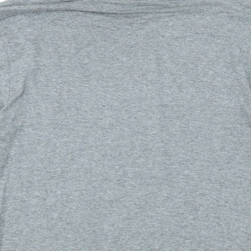 Laura Ashley Womens Grey Viscose Basic T-Shirt Size 14 High Neck