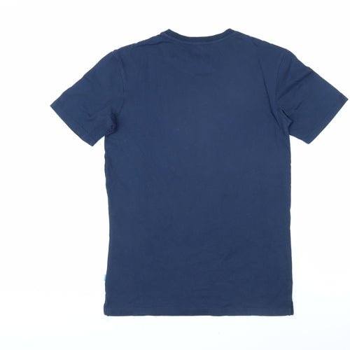 OV Mens Blue Cotton T-Shirt Size XS Round Neck - Australian Open Melbourne