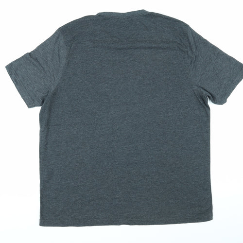 Marvel Comics Mens Grey Cotton T-Shirt Size L Round Neck - I Am The Captain. The First Avenger