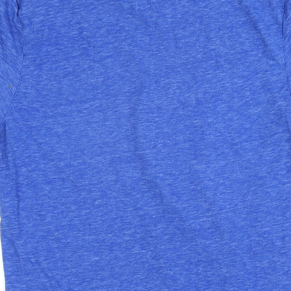 Jack Wills Womens Blue Cotton Basic T-Shirt Size S Round Neck