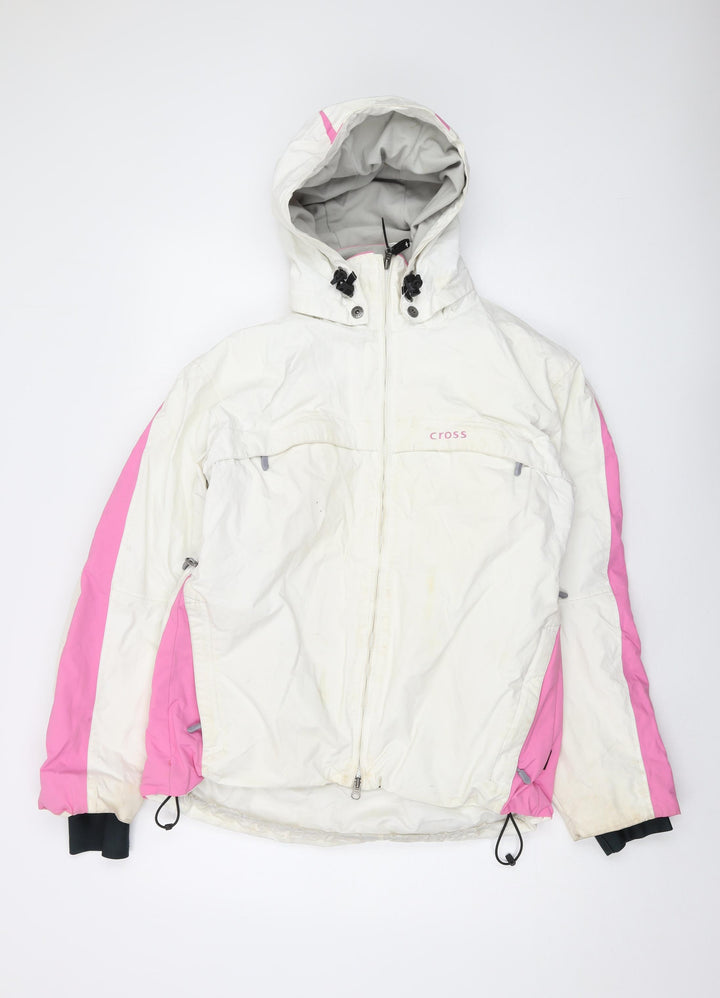 Cross Womens White Jacket Size L Zip