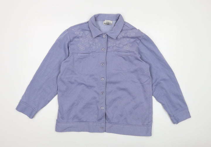 Miller's Womens Purple Jacket Size 16 Button