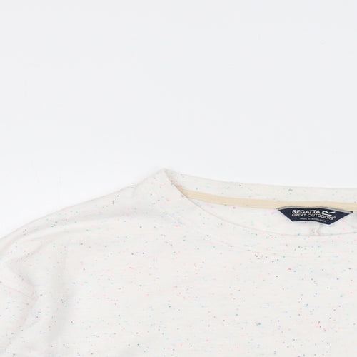 Regatta Womens White Polyester Pullover Sweatshirt Size 14 Pullover