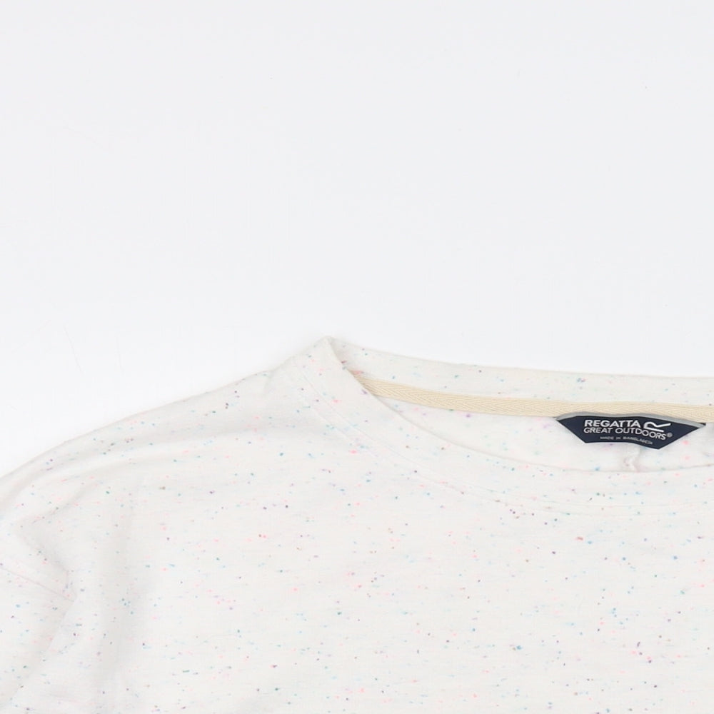 Regatta Womens White Polyester Pullover Sweatshirt Size 14 Pullover