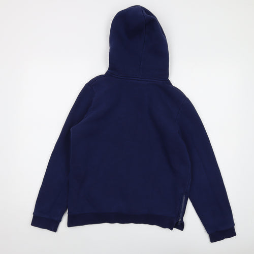 Hype Boys Blue Cotton Pullover Hoodie Size 14 Years Pullover
