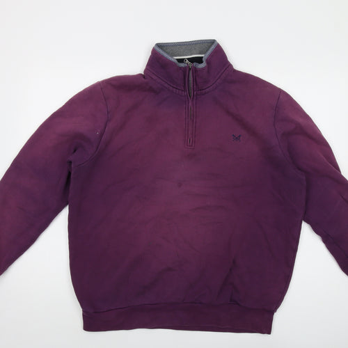 Crew Clothing Mens Purple Cotton Pullover Sweatshirt Size XL