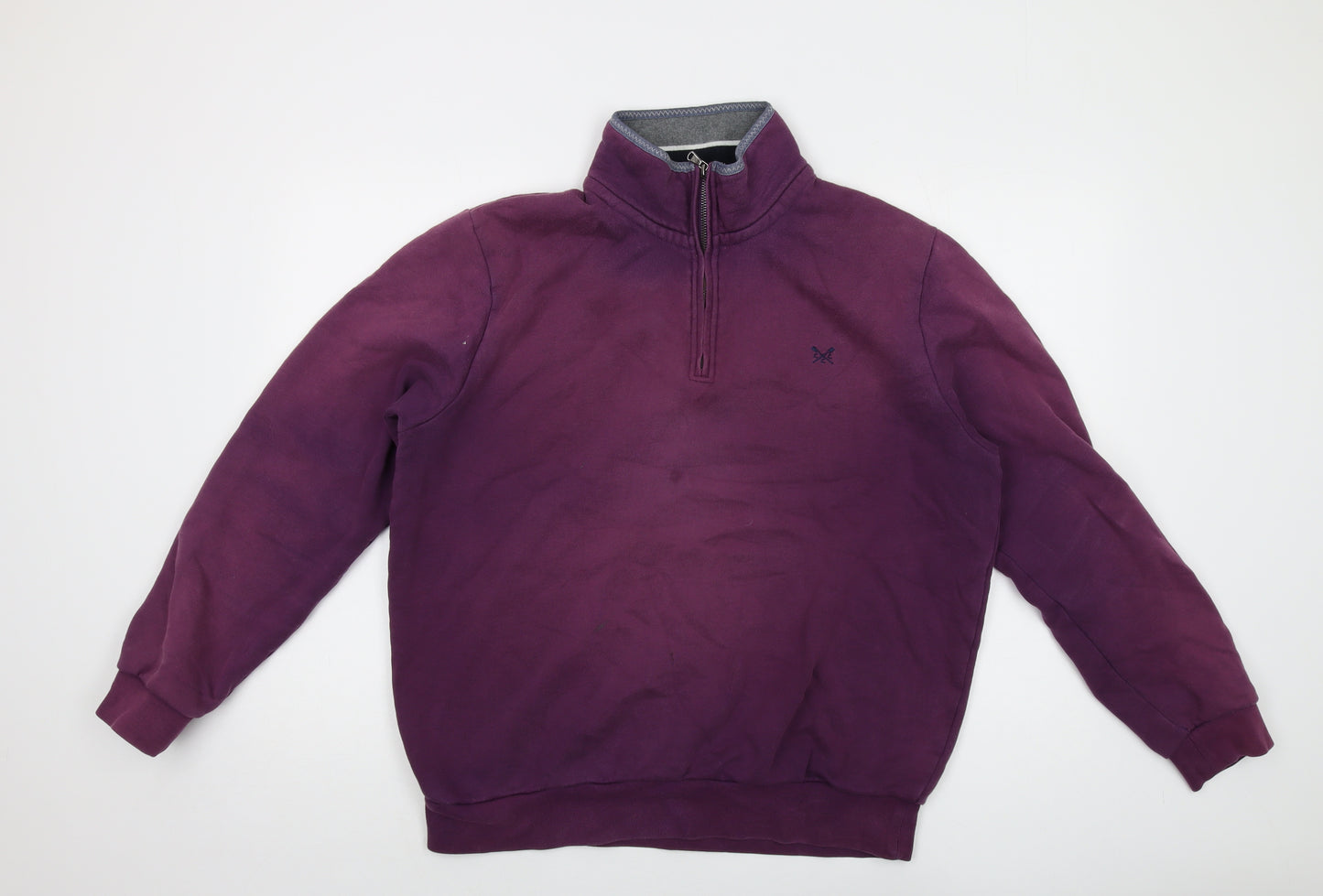 Crew Clothing Mens Purple Cotton Pullover Sweatshirt Size XL