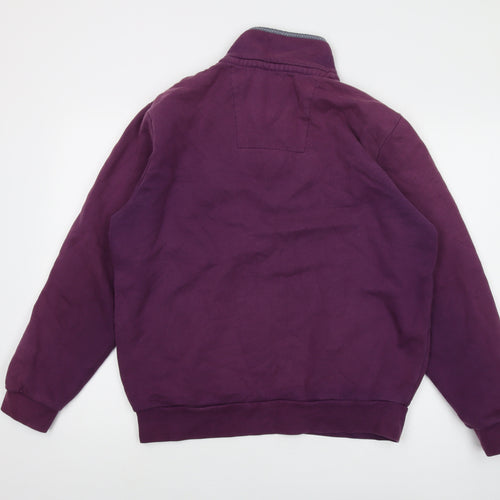 Crew Clothing Mens Purple Cotton Pullover Sweatshirt Size XL