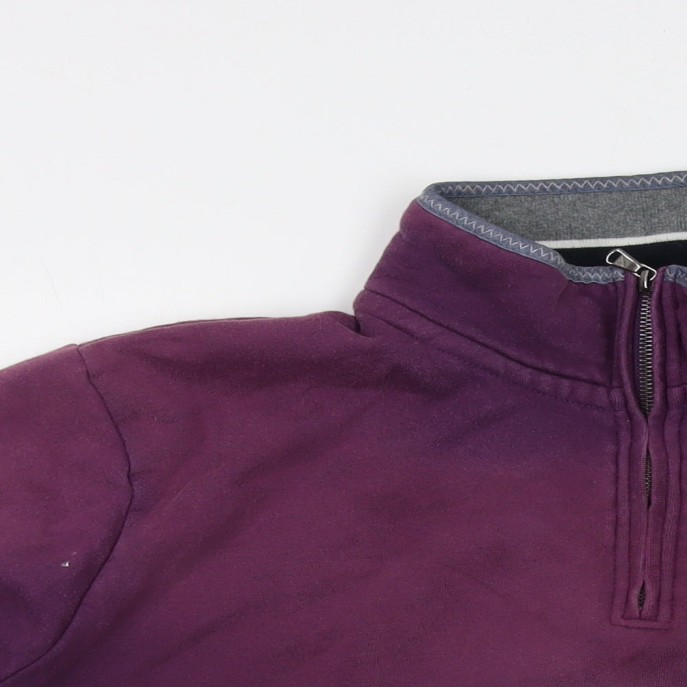 Crew Clothing Mens Purple Cotton Pullover Sweatshirt Size XL