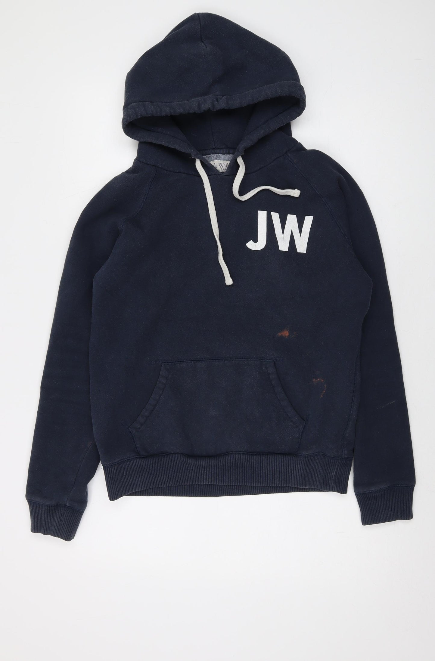 Jack Wills Womens Blue Cotton Pullover Hoodie Size 12 Pullover