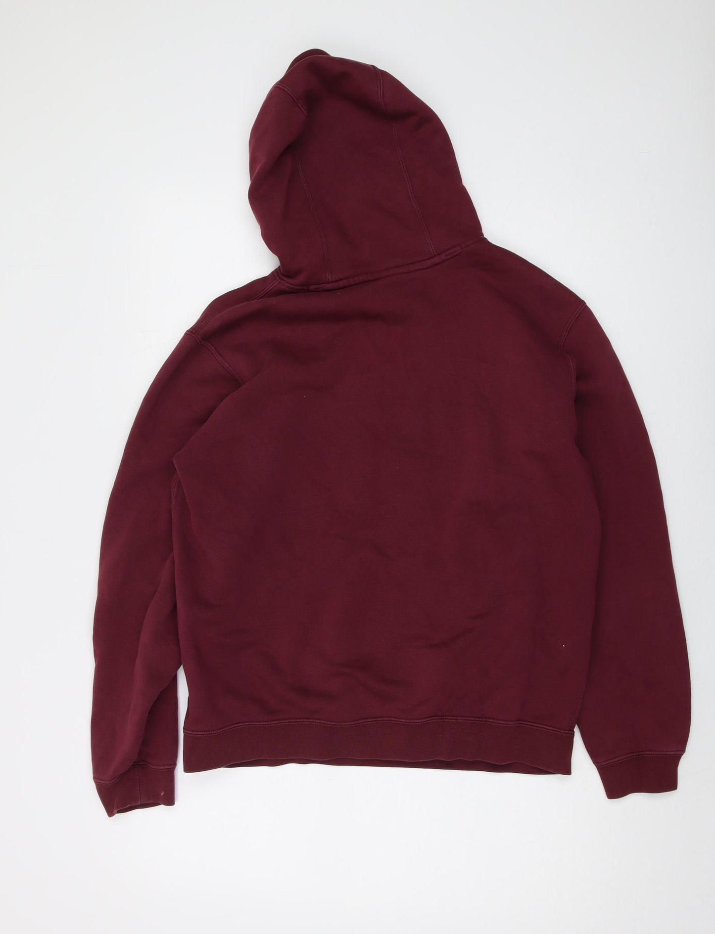Nike Mens Red Cotton Pullover Hoodie Size M - FC Barcelona