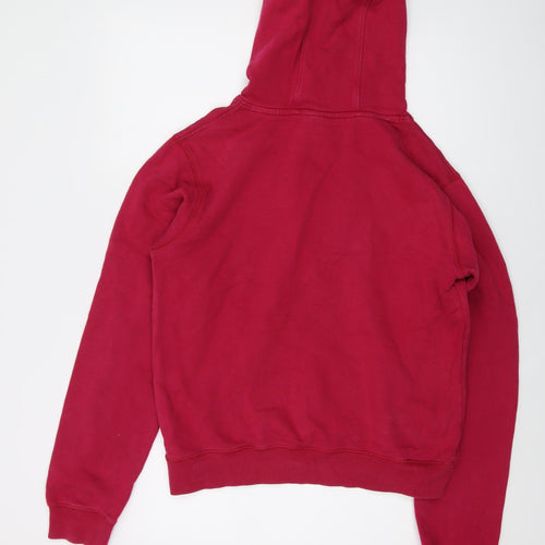 Animal Womens Pink Cotton Pullover Hoodie Size 14 Pullover