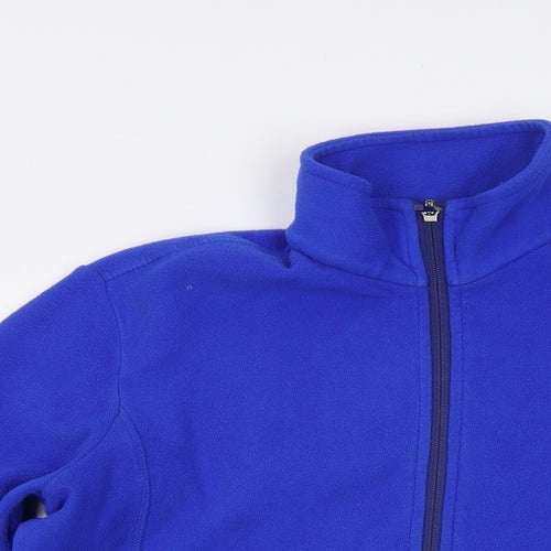 Lands' End Womens Blue Jacket Size S Zip