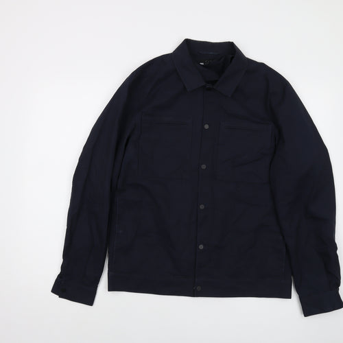 COS Mens Blue Jacket Size S Snap