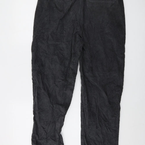 Gap Mens Grey Cotton Trousers Size M L27 in Regular Button