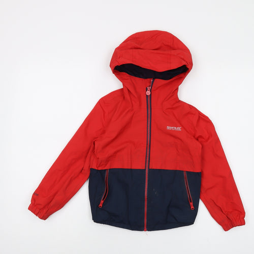 Regatta Boys Red Jacket Size 5-6 Years Zip