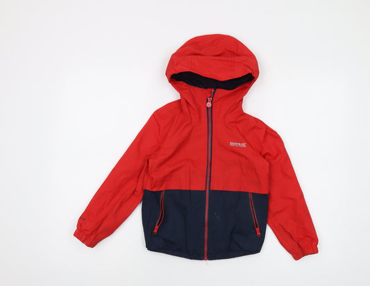 Regatta Boys Red Jacket Size 5-6 Years Zip