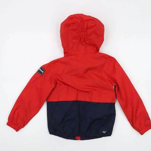 Regatta Boys Red Jacket Size 5-6 Years Zip