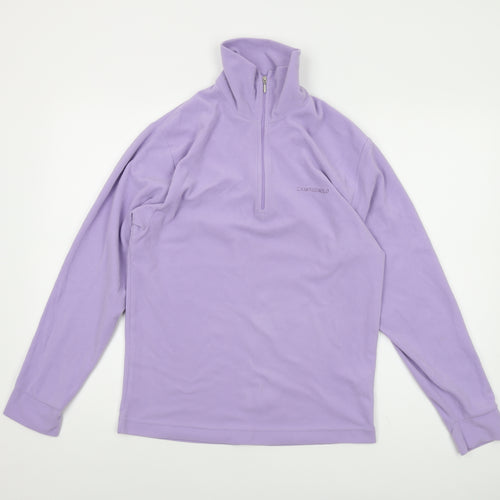 Campagnolo Womens Purple Polyester Pullover Sweatshirt Size S Zip