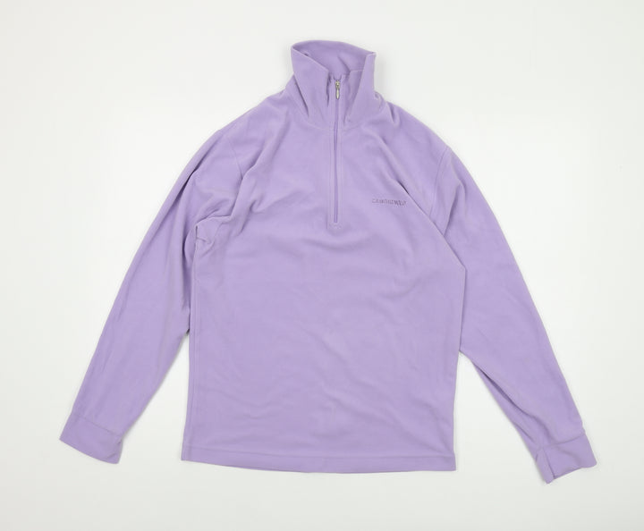Campagnolo Womens Purple Polyester Pullover Sweatshirt Size S Zip