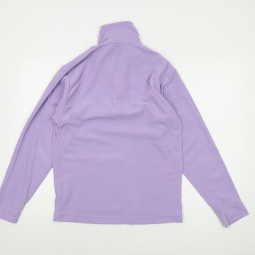Campagnolo Womens Purple Polyester Pullover Sweatshirt Size S Zip