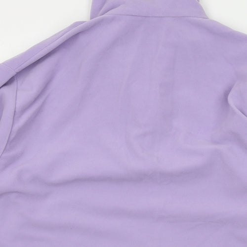 Campagnolo Womens Purple Polyester Pullover Sweatshirt Size S Zip