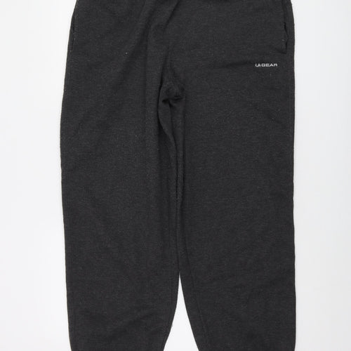 LA Gear Womens Grey Polyester Trousers Size 18 L29 in Regular Drawstring