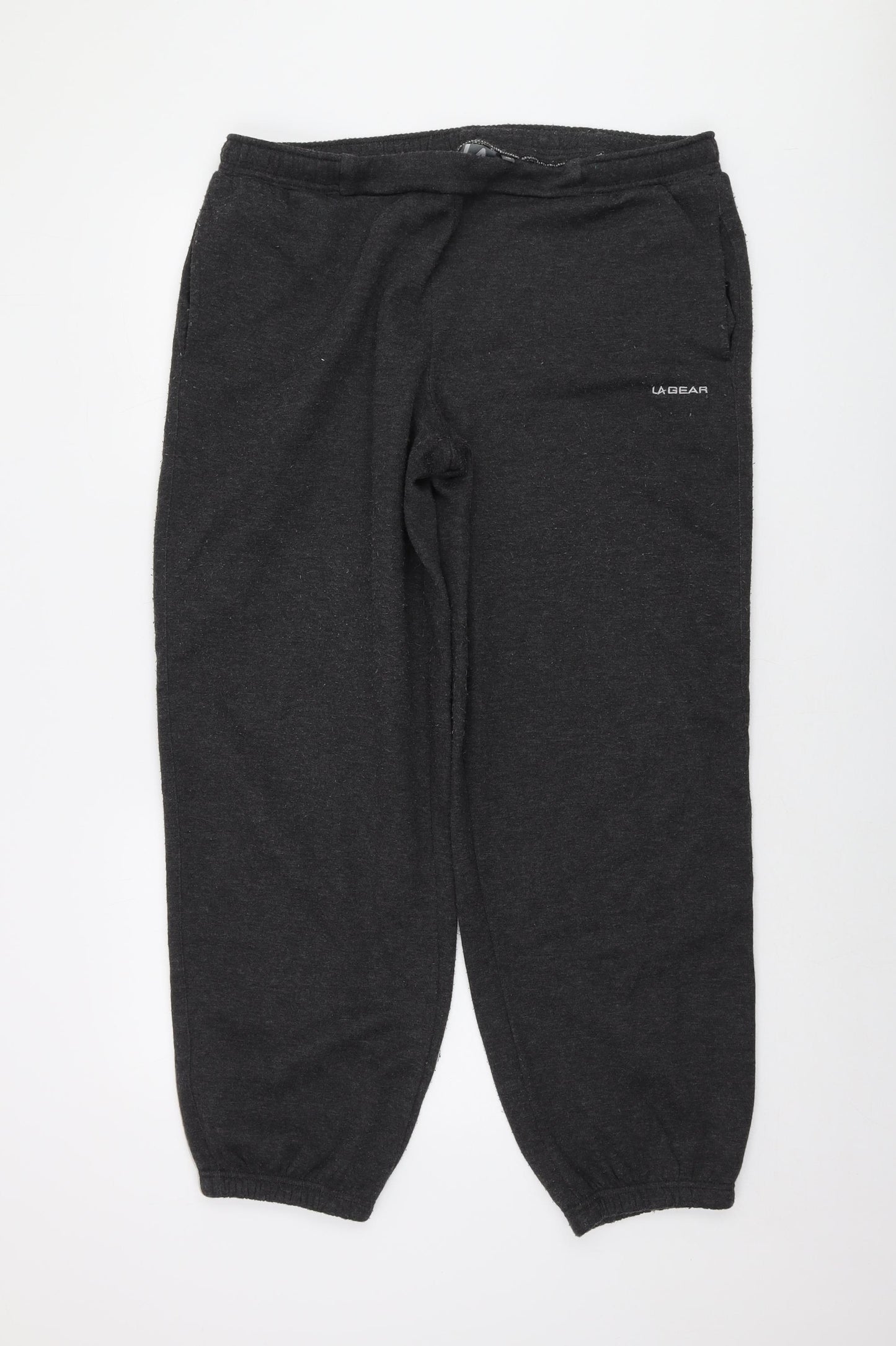 LA Gear Womens Grey Polyester Trousers Size 18 L29 in Regular Drawstring
