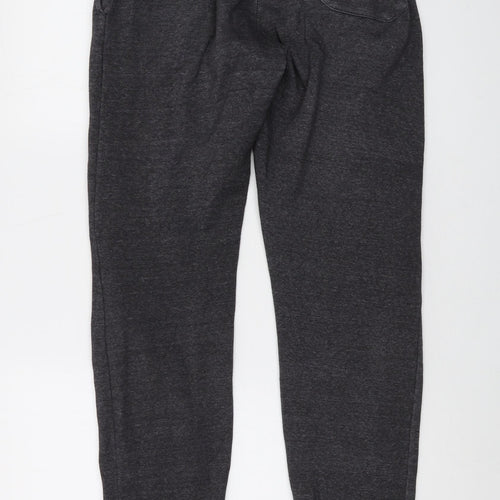 Russell Athletic Mens Grey Polyester Trousers Size M L32 in Regular Drawstring