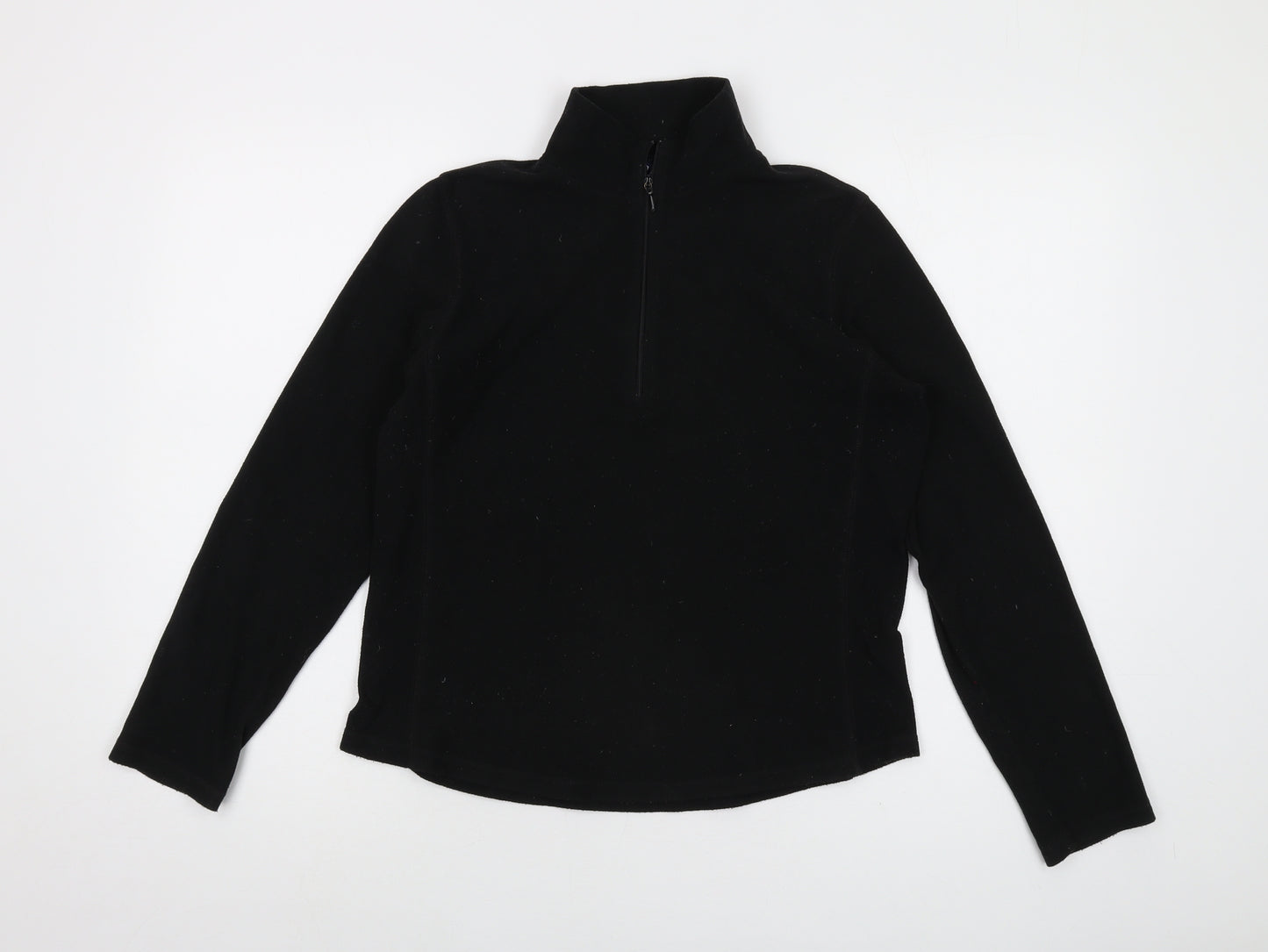 Gap Womens Black Polyester Pullover Sweatshirt Size S Zip