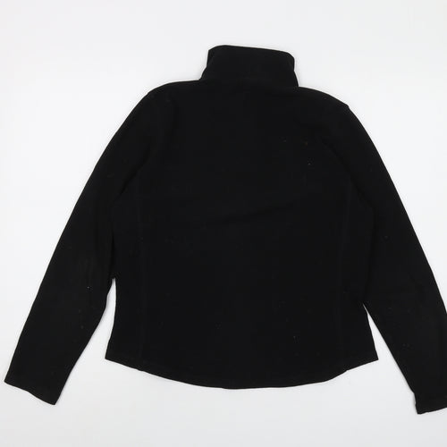 Gap Womens Black Polyester Pullover Sweatshirt Size S Zip
