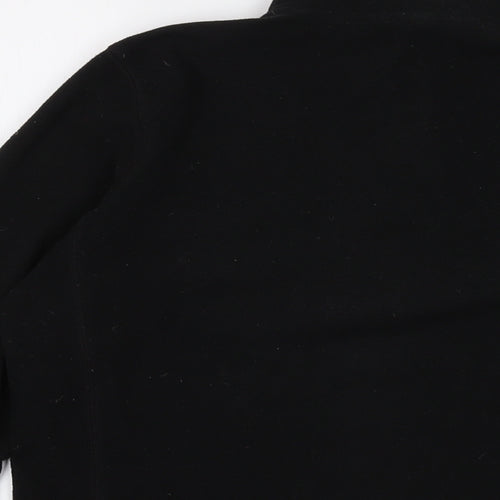 Gap Womens Black Polyester Pullover Sweatshirt Size S Zip