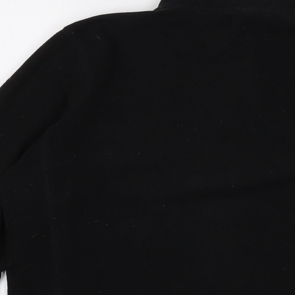 Gap Womens Black Polyester Pullover Sweatshirt Size S Zip