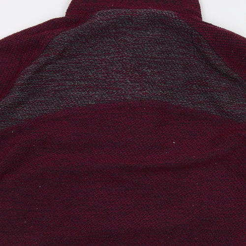 Weird Fish Womens Purple Polyester Pullover Sweatshirt Size 16 Zip