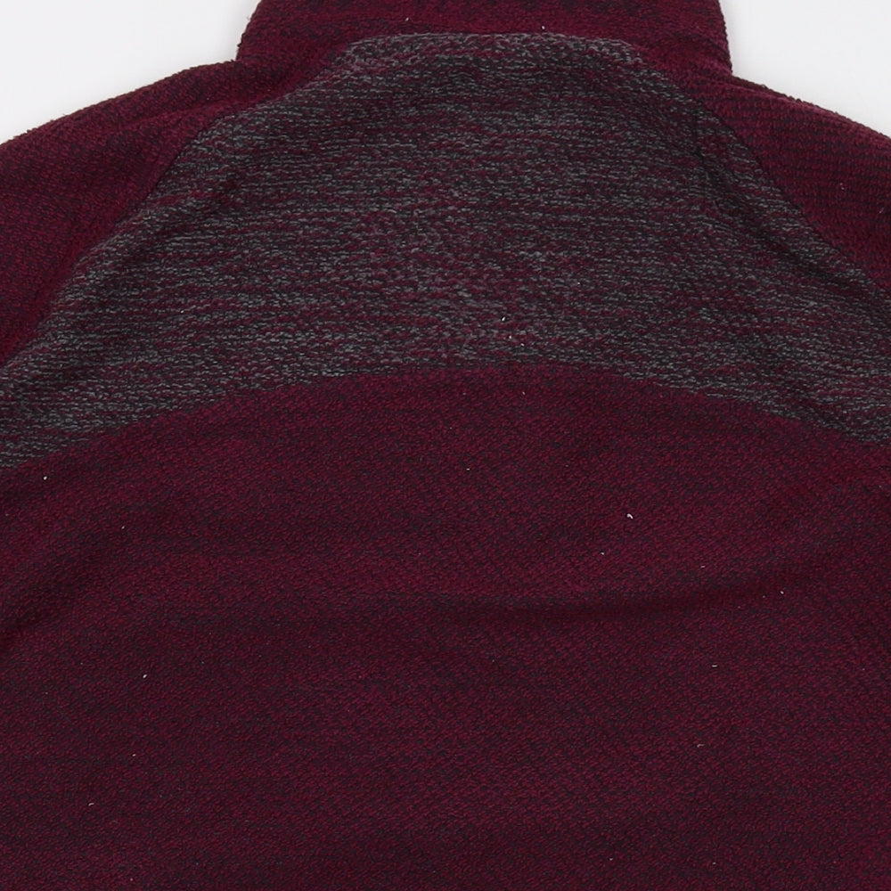 Weird Fish Womens Purple Polyester Pullover Sweatshirt Size 16 Zip