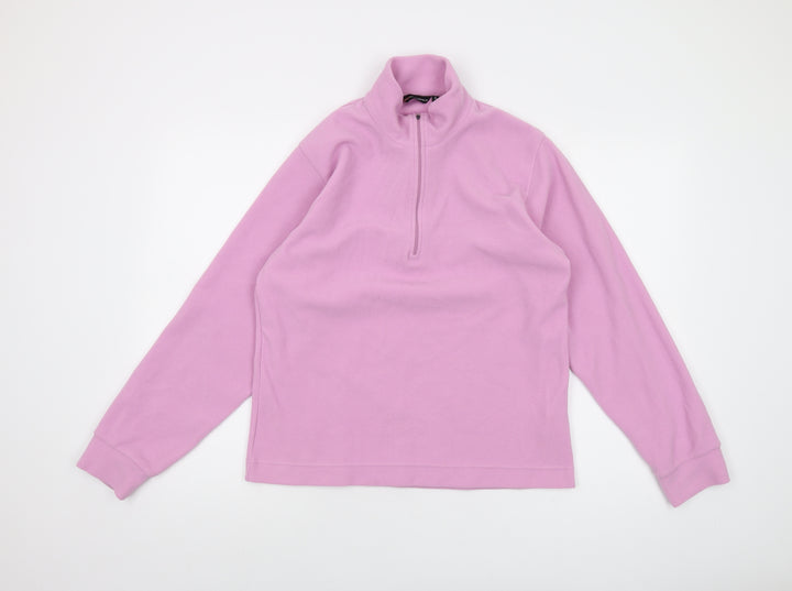 Campagnolo Womens Purple Polyester Pullover Sweatshirt Size S Zip