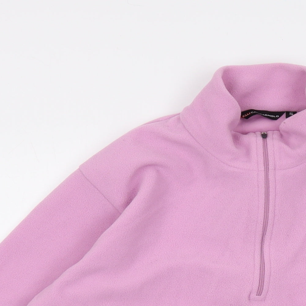 Campagnolo Womens Purple Polyester Pullover Sweatshirt Size S Zip