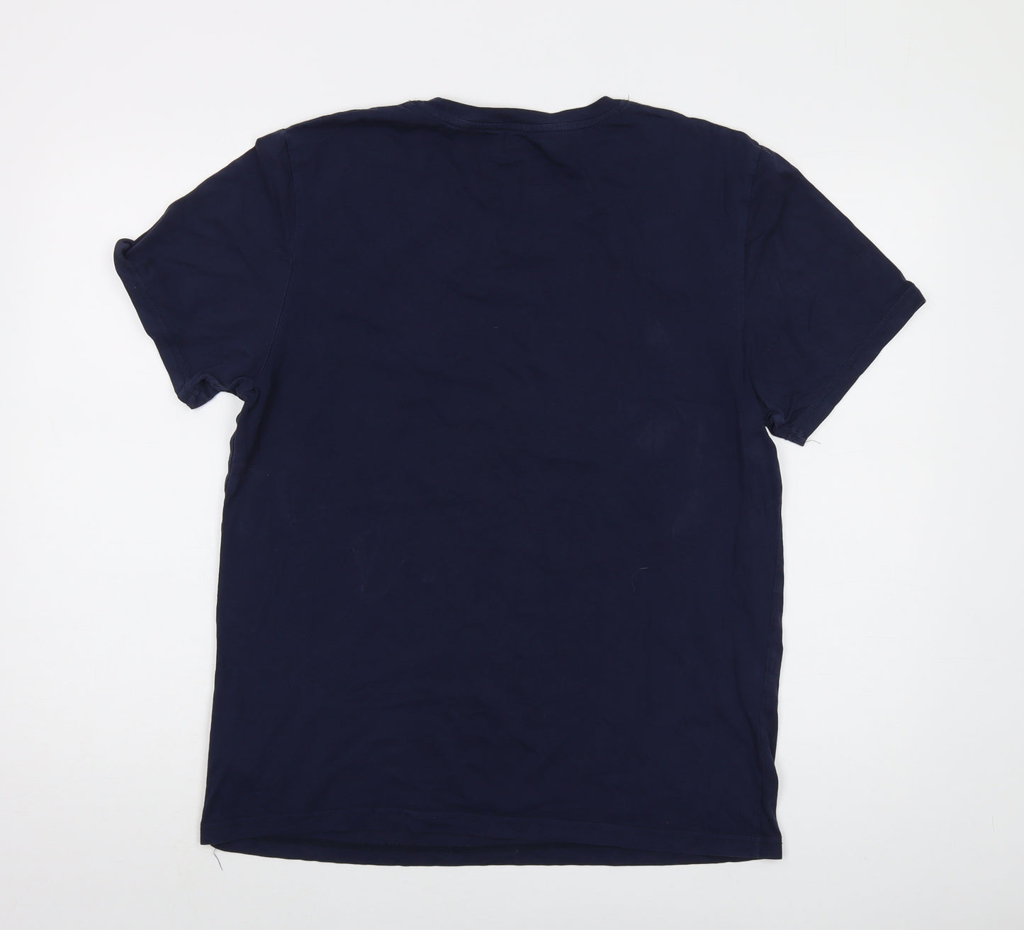 Sonneti Mens Blue Cotton T-Shirt Size L Crew Neck - Metropolis